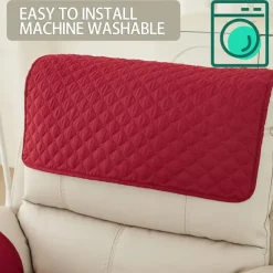 Sofa Armrest Cover Couch Armrest Mat Water Resistant Backret Cover Soft Protector for Chairs Couch Sofa Armchair Slipcovers Recliner Sofa