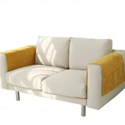 Sofa Armrest Cover Solid Color Extended Non slip Storage Cover Thick Chenille Sofa Armrest Cover