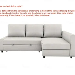 Sofa Bed Cover for Dogs,IKEA FRIHETEN Sofa Bed Sleeper Cover, Replacement Corner Couch Slipcover with Right Chaise or Left Chaise Washable Furniture Protector FRIHETcover LITB PRIME cover