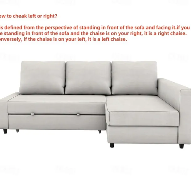Sofa Bed Cover for Dogs,IKEA FRIHETEN Sofa Bed Sleeper Cover, Replacement Corner Couch Slipcover with Right Chaise or Left Chaise Washable Furniture Protector FRIHETcover LITB PRIME cover