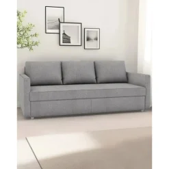 Sofa Bed Cover Futon Cover Solid Color Quilted Polyester Slipcovers FRIHETcover LITB PRIME cover