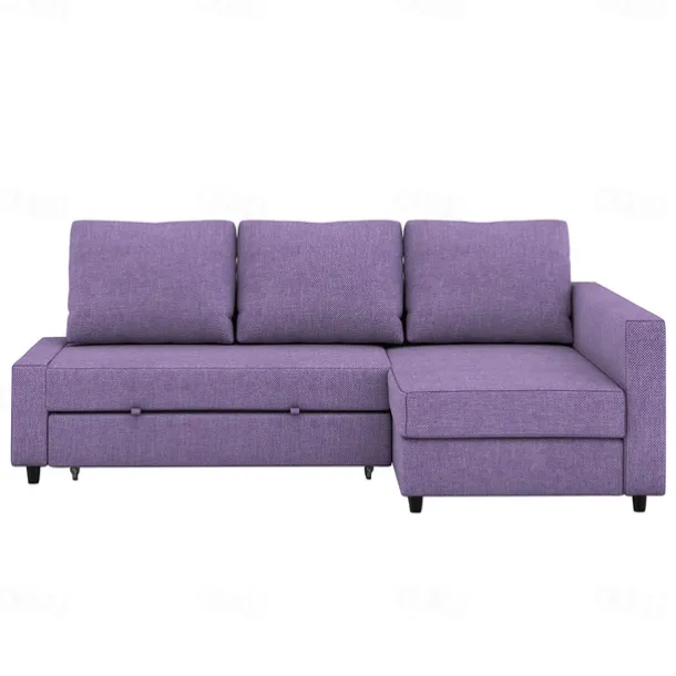 Sofa Bed Cover with Storage Solid Color Slipcovers FRIHETcover LITB PRIME cover