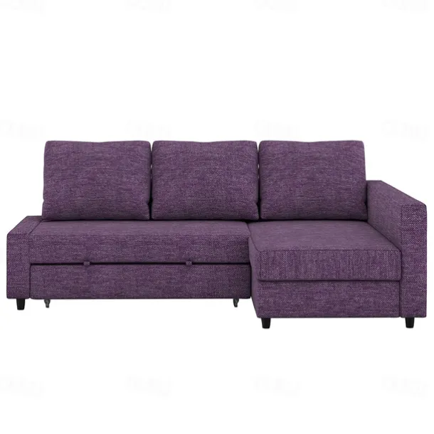 Sofa Bed Cover with Storage Solid Color Slipcovers FRIHETcover LITB PRIME cover