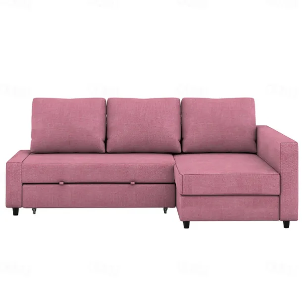 Sofa Bed Cover with Storage Solid Color Slipcovers FRIHETcover LITB PRIME cover