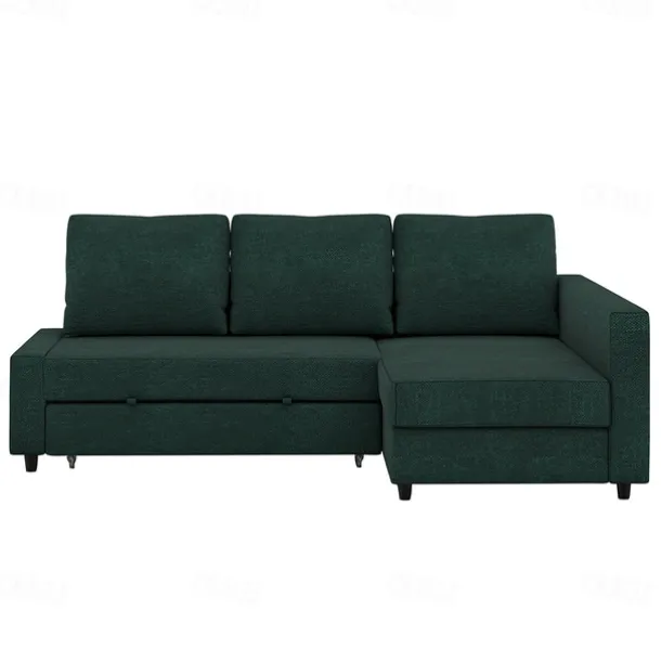 Sofa Bed Cover with Storage Solid Color Slipcovers FRIHETcover LITB PRIME cover