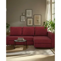 Sofa Bed Cover with Storage Solid Color Slipcovers FRIHETcover LITB PRIME cover