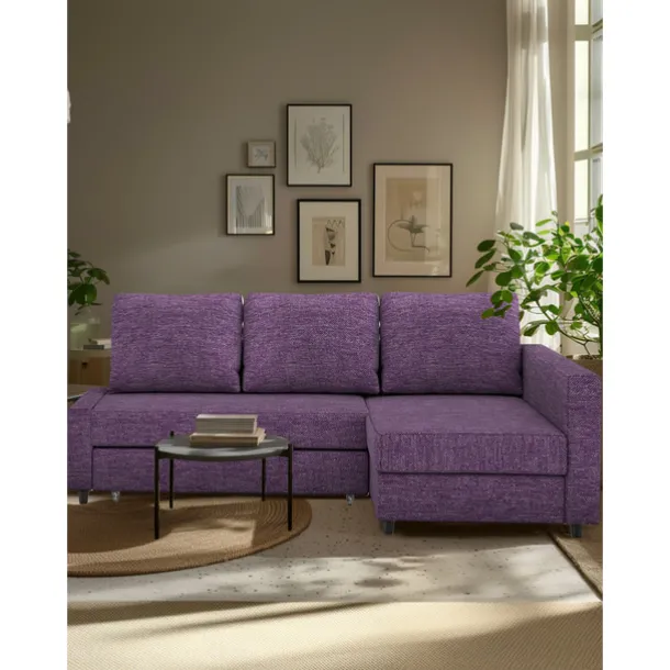 Sofa Bed Cover with Storage Solid Color Slipcovers FRIHETcover LITB PRIME cover