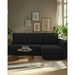 Sofa Bed Cover with Storage Solid Color Slipcovers FRIHETcover LITB PRIME cover