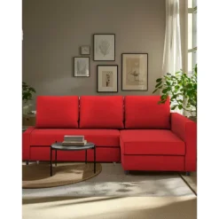 Sofa Bed Cover with Storage Solid Color Slipcovers FRIHETcover LITB PRIME cover