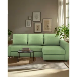 Sofa Bed Cover with Storage Solid Color Slipcovers FRIHETcover LITB PRIME cover