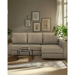 Sofa Bed Cover with Storage Solid Color Slipcovers FRIHETcover LITB PRIME cover