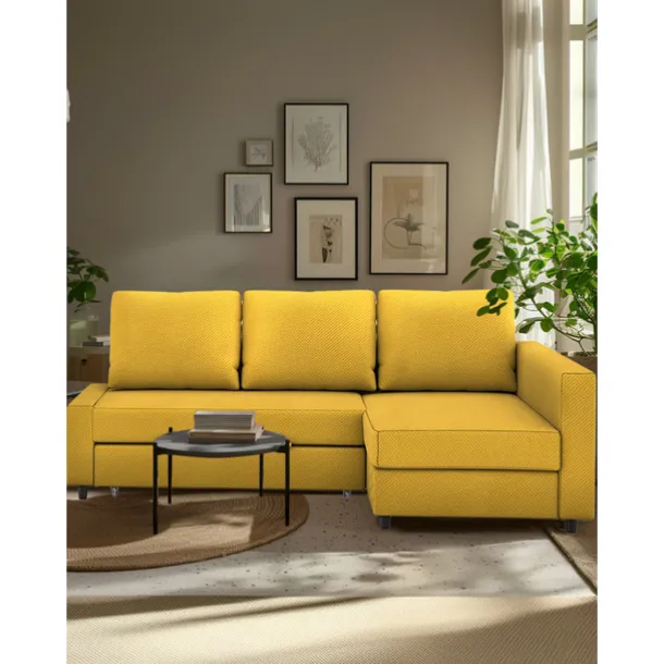 Sofa Bed Cover with Storage Solid Color Slipcovers FRIHETcover LITB PRIME cover