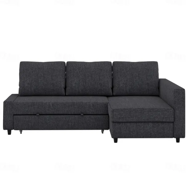 Sofa Bed Cover with Storage Solid Color Slipcovers FRIHETcover LITB PRIME cover