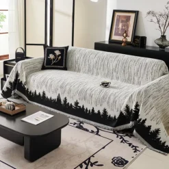 Sofa Blanket Sofa Towel Cover Cloth Outdoor Living Room Sofa Cover Towel Double-sided Thickened Back Towel Camping
