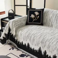 Sofa Blanket Sofa Towel Cover Cloth Outdoor Living Room Sofa Cover Towel Double-sided Thickened Back Towel Camping