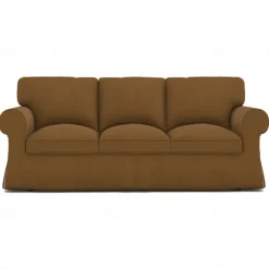 Sofa Cover 100% Cotton 3 Seat Sofa Sllipcover Solid Color Quilted Slipcovers UPPcover LITB PRIME cover