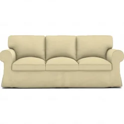 Sofa Cover 100% Cotton 3 Seat Sofa Sllipcover Solid Color Quilted Slipcovers UPPcover LITB PRIME cover
