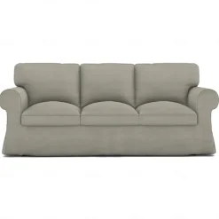 Sofa Cover 100% Cotton 3 Seat Sofa Sllipcover Solid Color Quilted Slipcovers UPPcover LITB PRIME cover