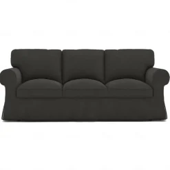 Sofa Cover 100% Cotton 3 Seat Sofa Sllipcover Solid Color Quilted Slipcovers UPPcover LITB PRIME cover