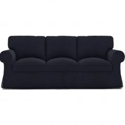 Sofa Cover 100% Cotton 3 Seat Sofa Sllipcover Solid Color Quilted Slipcovers UPPcover LITB PRIME cover