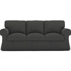 Sofa Cover 100% Cotton 3 Seat Sofa Sllipcover Solid Color Quilted Slipcovers UPPcover LITB PRIME cover