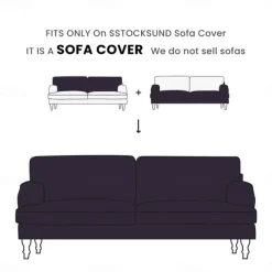 Sofa Cover 3 Seater Solid Color Quilted Velvet Slipcovers STOCKcover LITB PRIME cover