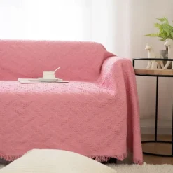 Sofa Cover Boho Sofa Blanket Throw Towel for Sectional Couch Armchair Loveseat 4 or 4 or 3 Seater L Shape Anti-Scratch Cat Washable