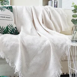 Sofa Cover Boho Sofa Blanket Throw Towel for Sectional Couch Armchair Loveseat 4 or 4 or 3 Seater L Shape Anti-Scratch Cat Washable