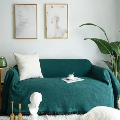 Sofa Cover Boho Sofa Blanket Throw Towel for Sectional Couch Armchair Loveseat 4 or 4 or 3 Seater L Shape Anti-Scratch Cat Washable