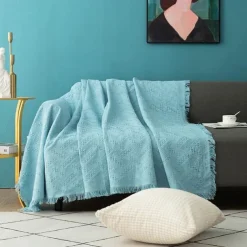Sofa Cover Boho Sofa Blanket Throw Towel for Sectional Couch Armchair Loveseat 4 or 4 or 3 Seater L Shape Anti-Scratch Cat Washable