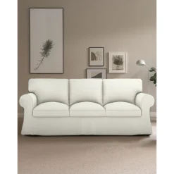 Sofa Cover for Armchair, Loveseat, 3 Seat, Cotton Cover for The Ektorp Chair, Arm Chair One Seat Couch Slipcover Replacement Not Fit LITB PRIME cover Ektcover