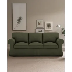 Sofa Cover for Armchair, Loveseat, 3 Seat, Cotton Cover for The Ektorp Chair, Arm Chair One Seat Couch Slipcover Replacement Not Fit LITB PRIME cover Ektcover