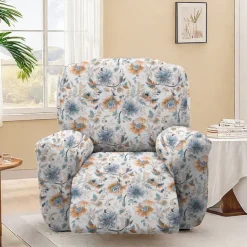 Sofa Cover Geometric Printed Polyester Slipcovers - Modern Geometric Pattern - Durable and Stretchable Polyester Fabric - Protects and Refreshes Your Sofa