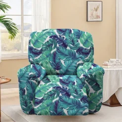 Sofa Cover Geometric Printed Polyester Slipcovers - Modern Geometric Pattern - Durable and Stretchable Polyester Fabric - Protects and Refreshes Your Sofa