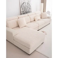 Sofa Cover Seat Cushion Cover Geometric Printed Polyester Slipcovers