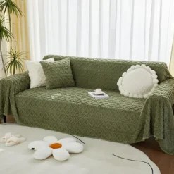 Sofa Cover Sofa Blanket Plush Jacquard Couch Cover Couch Protector Sofa Throw Cover Washable for Armchair/Loveseat/3 Seater/4 Seater/L Shape Sofa