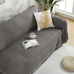 Sofa Cover Sofa Blanket Solid Color Couch Cover Couch Protector Sofa Throw Cover Washable for Armchair/Loveseat/3 Seater/4 Seater/L Shape Sofa Contemporary Embossed Polyester / Cotton Blend Slipcovers