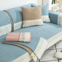 Sofa Mat Sofa Cover Couch Slipcover Grey Anti-Cat Scratch Sofa Seat Pad Cover for Armchair Loveseat 4 or 3 seater L shape for Kids, Pet, Cats(Not Sold By A Set)