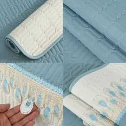 Sofa Mat Sofa Cover Couch Slipcover Grey Anti-Cat Scratch Sofa Seat Pad Cover for Armchair Loveseat 4 or 3 seater L shape for Kids, Pet, Cats(Not Sold By A Set)