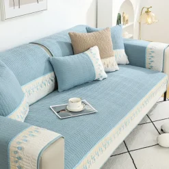 Sofa Mat Sofa Cover Couch Slipcover Grey Anti-Cat Scratch Sofa Seat Pad Cover for Armchair Loveseat 4 or 3 seater L shape for Kids, Pet, Cats(Not Sold By A Set)