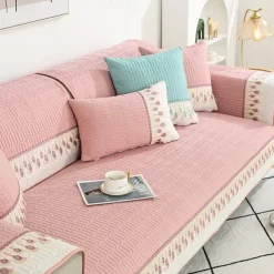 Sofa Mat Sofa Cover Couch Slipcover Grey Anti-Cat Scratch Sofa Seat Pad Cover for Armchair Loveseat 4 or 3 seater L shape for Kids, Pet, Cats(Not Sold By A Set)