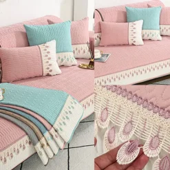 Sofa Mat Sofa Cover Couch Slipcover Grey Anti-Cat Scratch Sofa Seat Pad Cover for Armchair Loveseat 4 or 3 seater L shape for Kids, Pet, Cats(Not Sold By A Set)