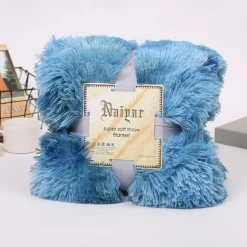 Soft Fuzzy Faux Fur Throw Blankets,Solid Reversible Lightweight Long Hair Shaggy Blanket,Fluffy Cozy Plush Comfy Microfiber Fleece Blankets Decoration for Couch Sofa Bed