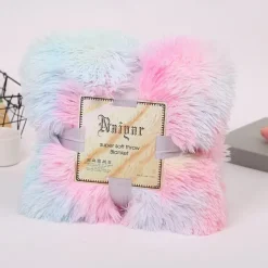 Soft Fuzzy Faux Fur Throw Blankets,Solid Reversible Lightweight Long Hair Shaggy Blanket,Fluffy Cozy Plush Comfy Microfiber Fleece Blankets Decoration for Couch Sofa Bed