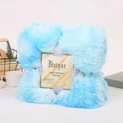 Soft Fuzzy Faux Fur Throw Blankets,Solid Reversible Lightweight Long Hair Shaggy Blanket,Fluffy Cozy Plush Comfy Microfiber Fleece Blankets Decoration for Couch Sofa Bed