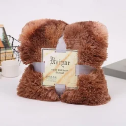 Soft Fuzzy Faux Fur Throw Blankets,Solid Reversible Lightweight Long Hair Shaggy Blanket,Fluffy Cozy Plush Comfy Microfiber Fleece Blankets Decoration for Couch Sofa Bed