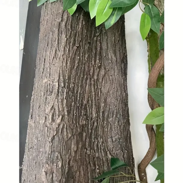 Soft Rubber Faux Tree Bark Roll Versatile, Cut-to-Size for DIY Home Decor, Wall & Column Covering - Available in Multiple Sizes