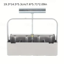 Soil Blocker, 4 Cell Soil Block Maker 2 Inch with 3 Sizes Seed Pins, Seed Handheld Block Maker with Comfortable Handle, Garden Blocking Tools for Seedings, Cuttings, Greenhouses