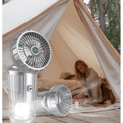 Solar Electric Fan Camping Lamp with Bluetooth Speaker Portable Switch Camping Lamp Lithium Battery Solar USB Charging