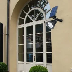 Solar Flood Lights Garden Spotlight Outdoor Waterproof 7LED Ground Plug Lawn Lamp LED Flood Light Courtyard Landscape Garden Decorative Lighting Garden Light